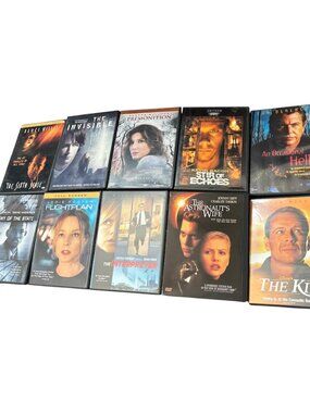 Thriller Horror Crime LOT 10 Movies DVD'S Bruce Willis Jody Foster Johnny Depp